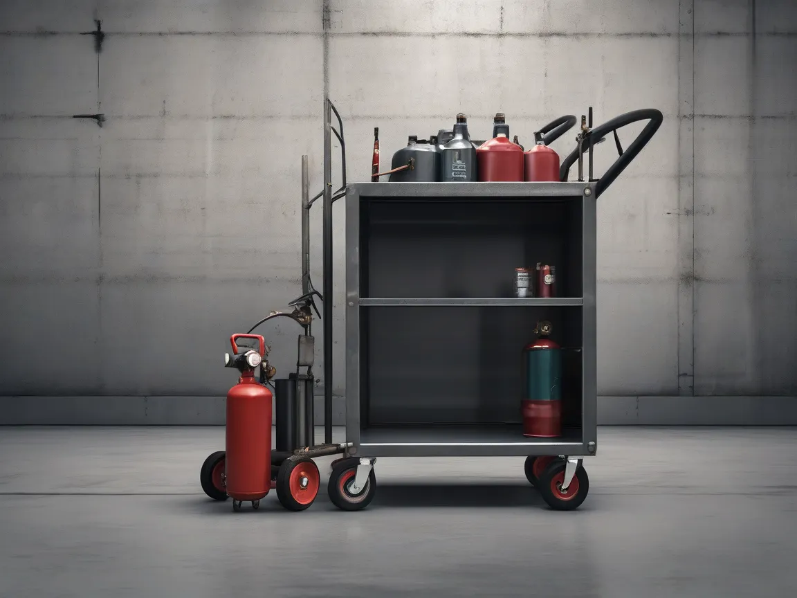 Rolling welding cart — one of the cart projects in the library
