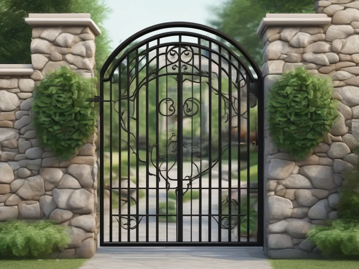 Steel garden gate — one of the gate projects in the library