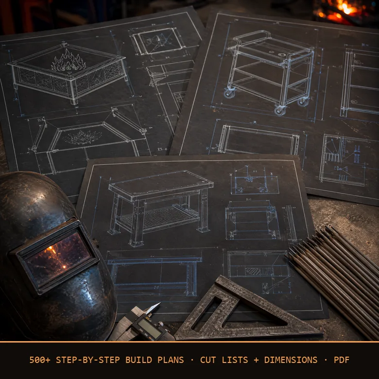 The Metalworking Project Plans binder — 500+ step-by-step build plans in PDF